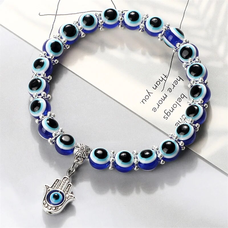 Evil Eye Ocean Style Ankle Bracelet - Karma and Luck