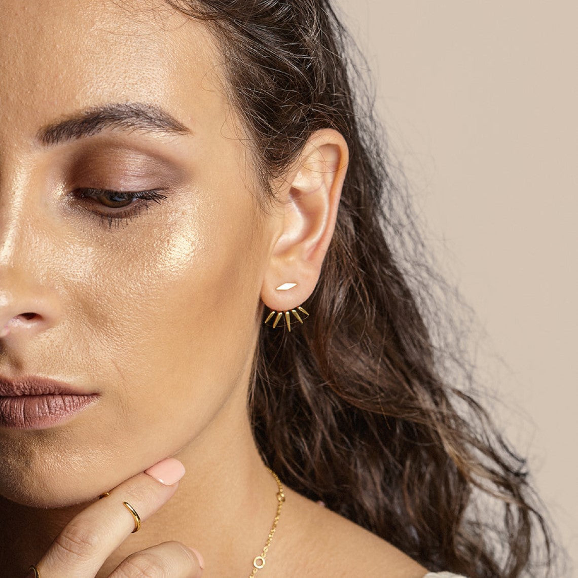 Spike earrings - Minimalist earrings