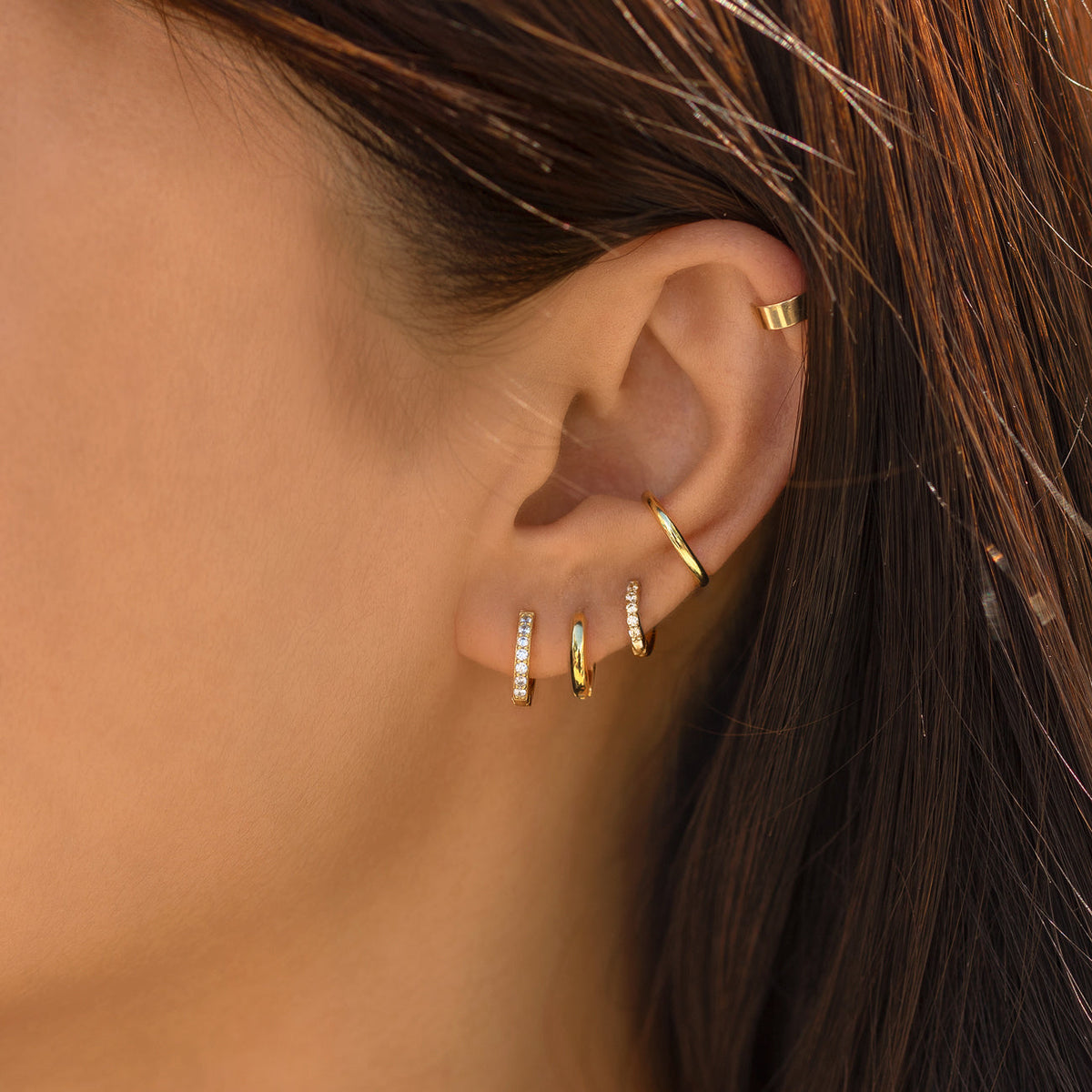 Small Huggie Hoop Earrings