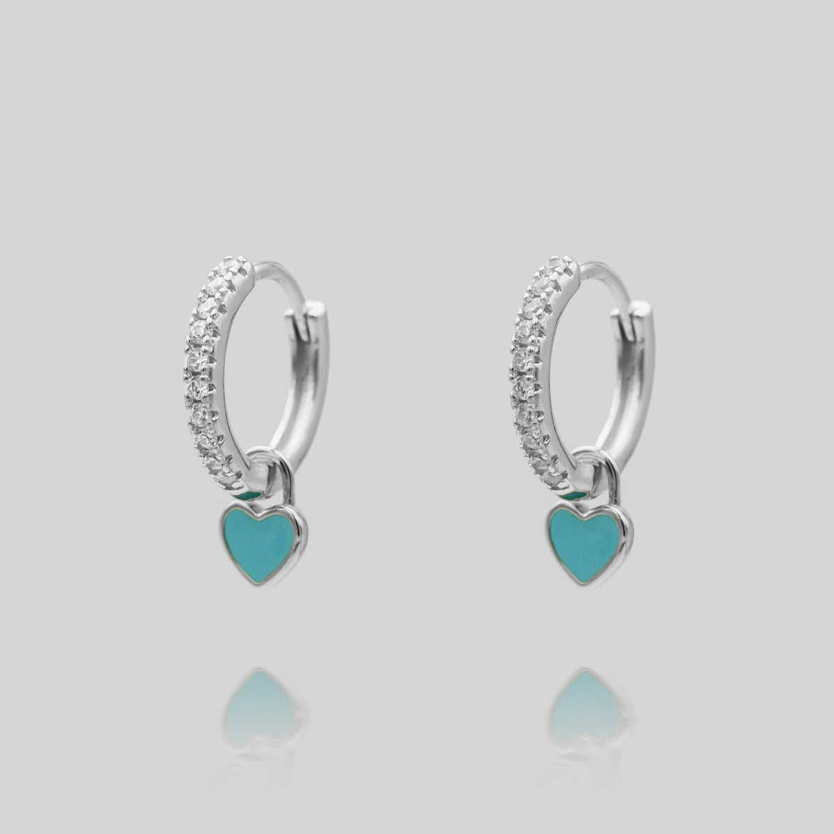Gabby – Heart Shaped Huggie Earrings