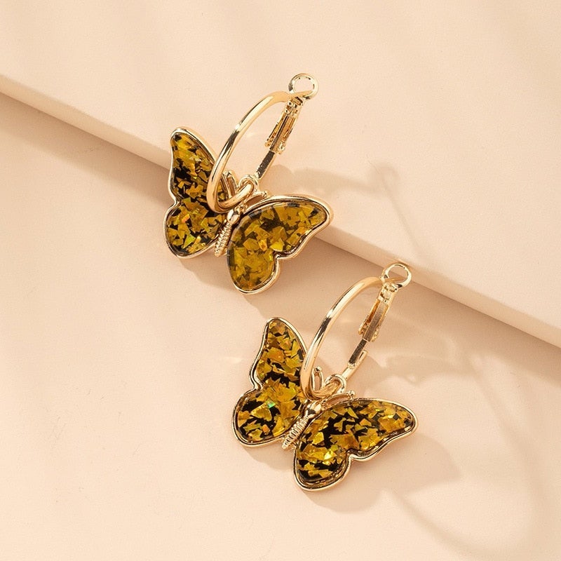 Alina – Butterfly Earrings with Artistic Details