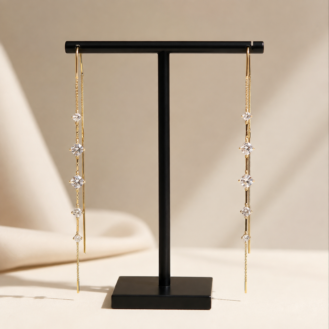 Jandi - Drop Earrings with Thread