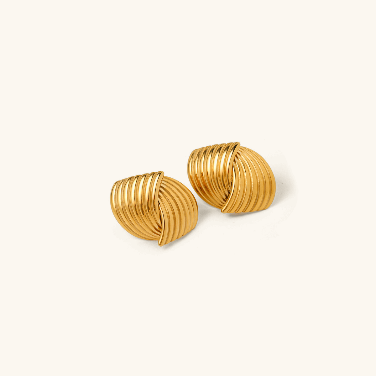 Sonia - Golden Wave Earrings