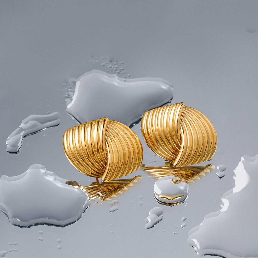 Sonia - Golden Wave Earrings