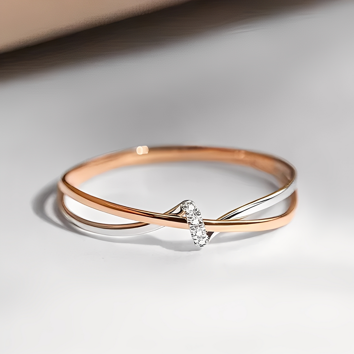 Eleane – Elegant Bicolor Infinity Ring
