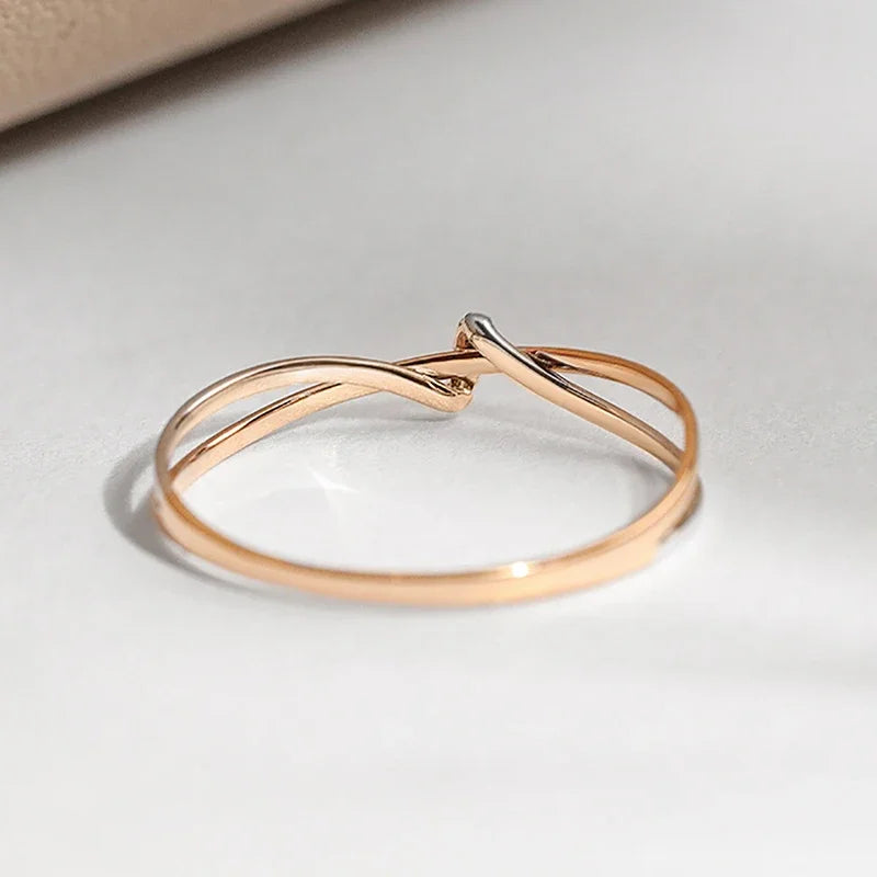 Eleane – Elegant Bicolor Infinity Ring