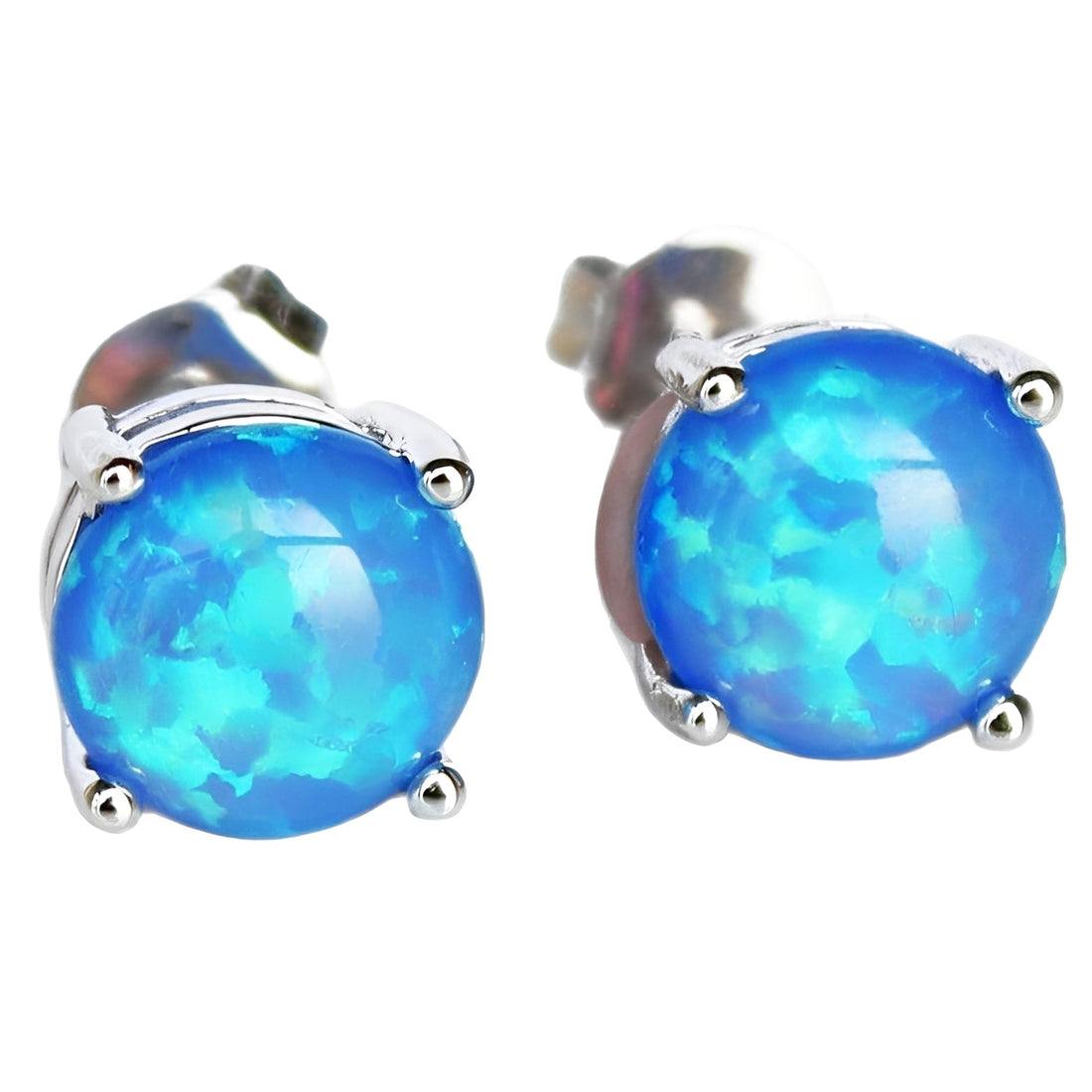 Camille – Elegant pin earrings in opal