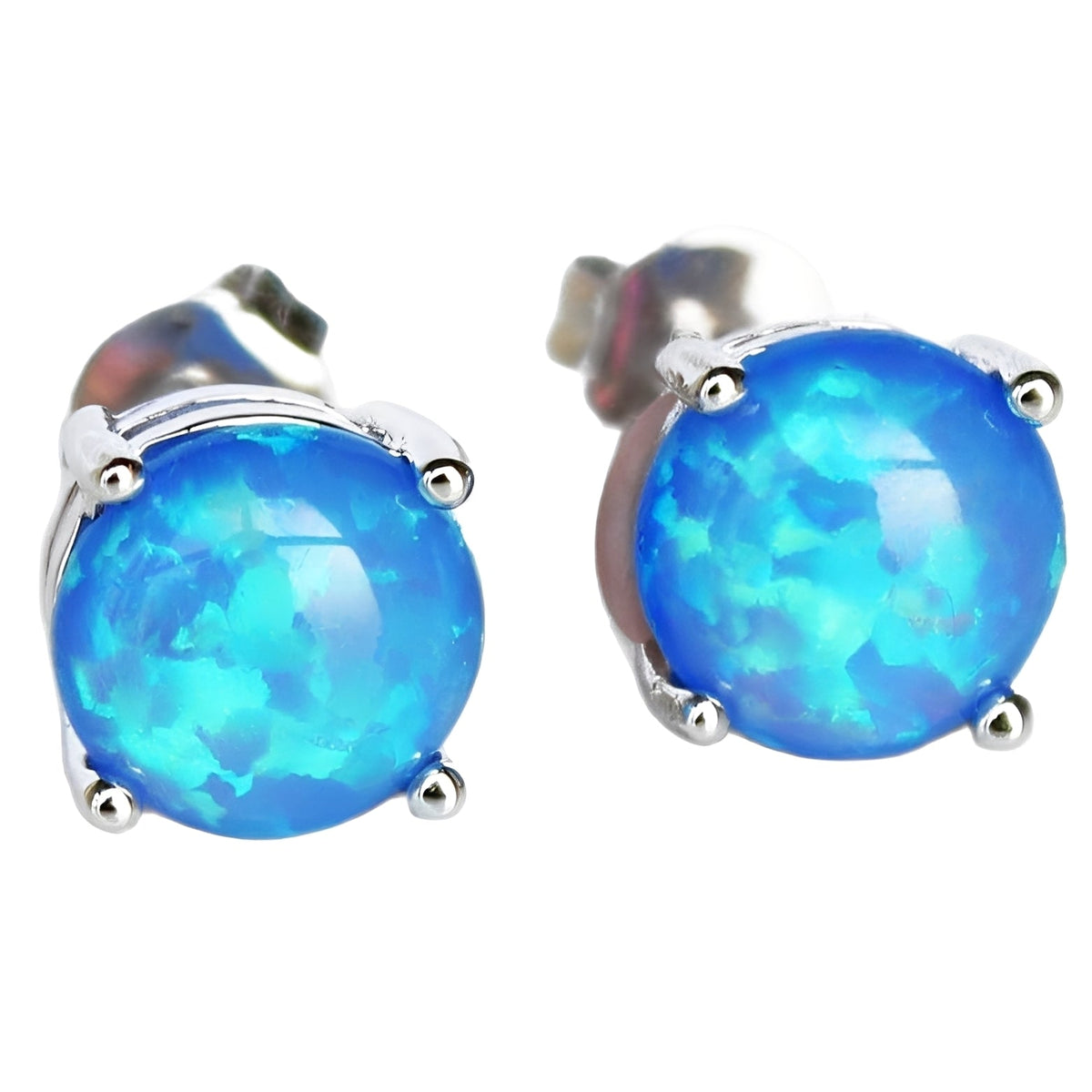 Camille – Elegant pin earrings in opal