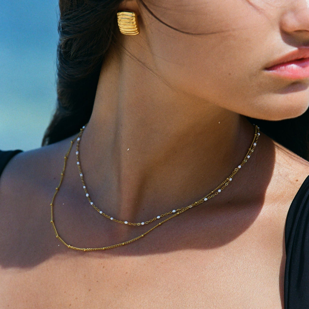 Aveline – Double Necklace with Decorative Accents
