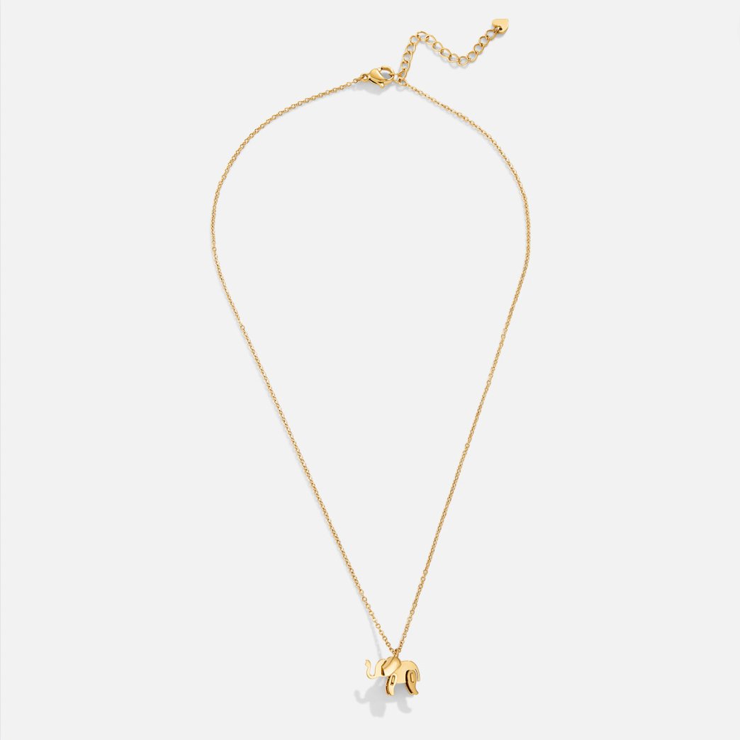 Dione - Gold elephant necklace