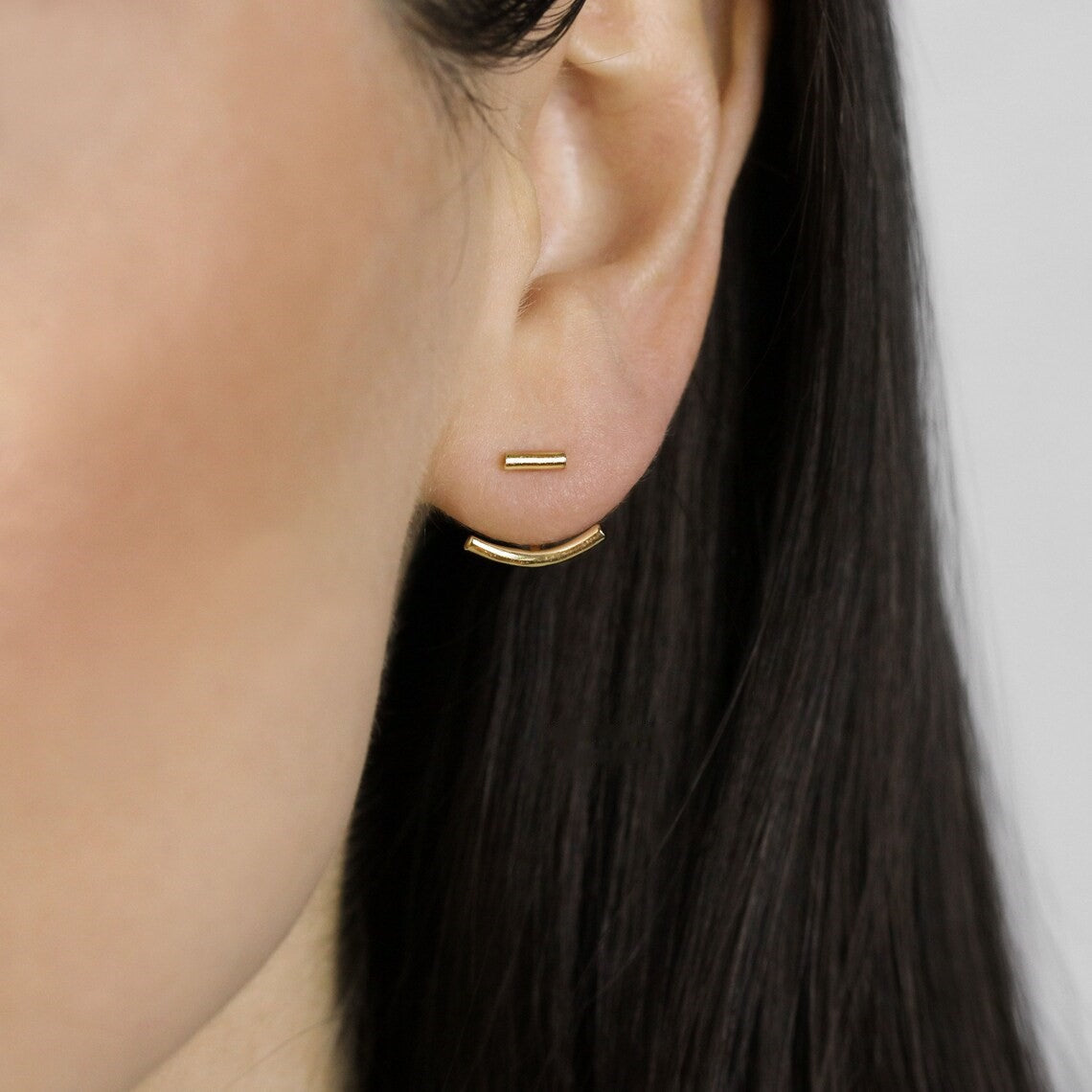 Ear Hugger Bar Jacket Earring