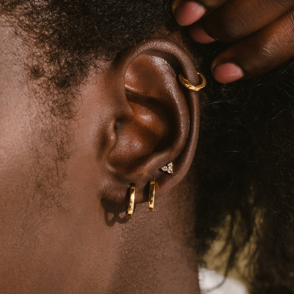 Minimal Huggie Hoops - Buckle Hoops