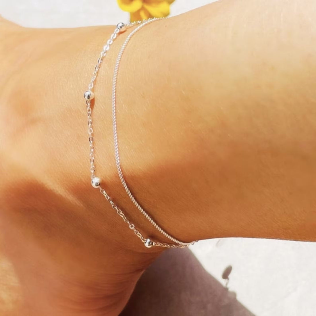 Silver Style Ankle Bracelet 2