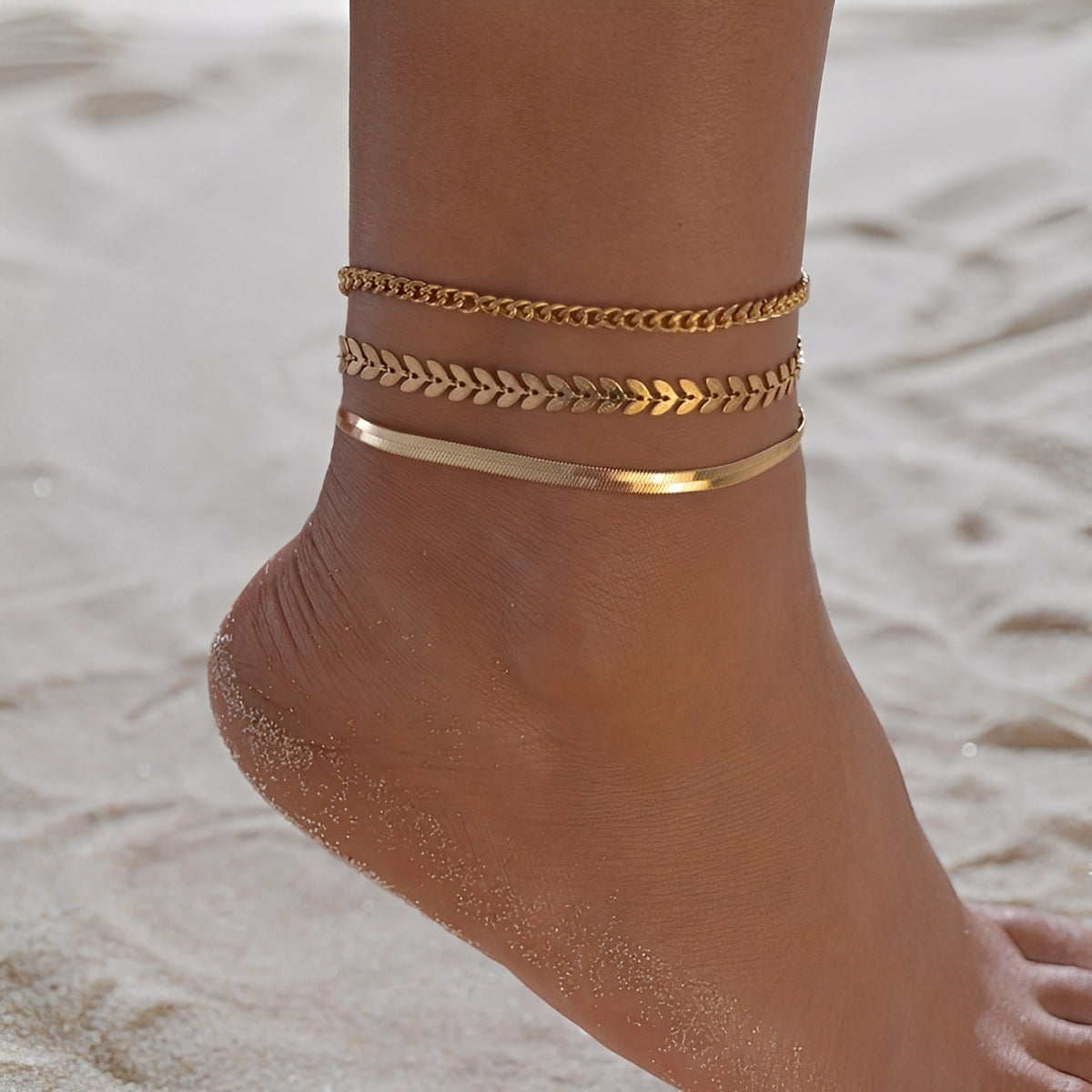 Odelia – Elegant golden ankle bracelet